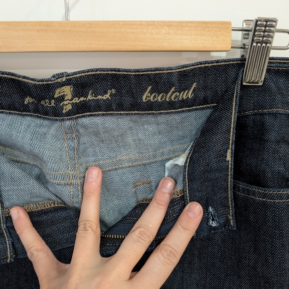 7 For All Mankind Bootcut Jeans Blue Size 32 - Picture 5 of 8